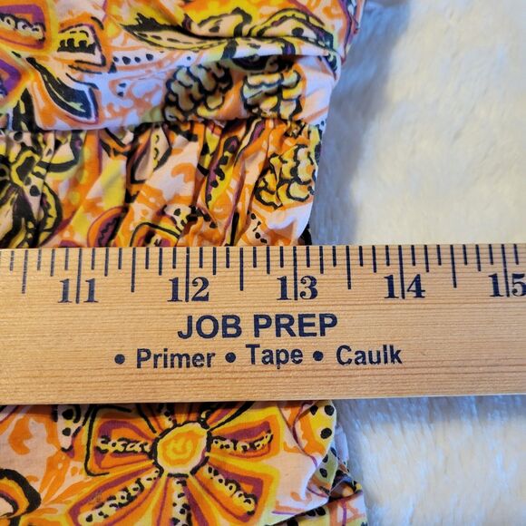 Sam Edelman Medium dress Erica mini flower pockets crepe smocked - Picture 15 of 16